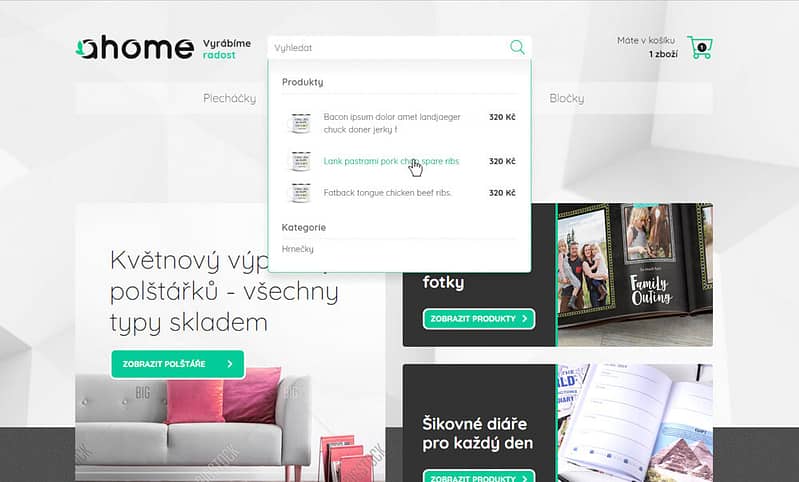 webdesign of ahome website